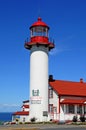Quebec; Canada- june 25 2018 : lighthouse of Matane in Gaspesie Royalty Free Stock Photo