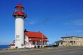 Quebec; Canada- june 25 2018 : lighthouse of Matane in Gaspesie Royalty Free Stock Photo
