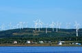 Quebec; Canada- june 25 2018 : wind generators in Cap Chat Royalty Free Stock Photo