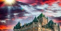 Quebec, Canada. Majesty of Hotel de Frontenac