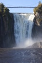 Quebec, Canada, Mont Morency waterfall Royalty Free Stock Photo