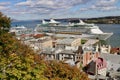 Quebec, Canada, port and ship Royalty Free Stock Photo