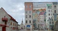 Quebec City Mural, La Fresque des QuÃÂ©bÃÂ©cois Royalty Free Stock Photo