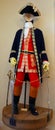 British Soldier`s costume of the famous Battle of the Plains of Abraham