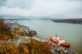 Beautiful photography of the `fleuve Saint-Laurent`, Quebec, Canada Royalty Free Stock Photo