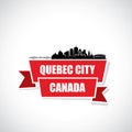 Quebec city skyline - Italy - vector illustration