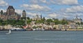 Quebec city as seen from Levis Royalty Free Stock Photo