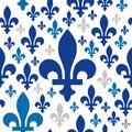 Quebec emblem icon seamless pattern vector