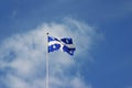 Quebec flag Royalty Free Stock Photo