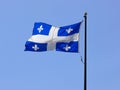 Quebec Flag Royalty Free Stock Photo