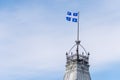 Quebec Flag in Quebec City Royalty Free Stock Photo