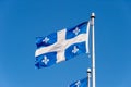 Quebec Flag in Quebec City Royalty Free Stock Photo