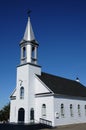 Quebec, the historical church of Grosse Roche in GaspÃÂ©sie Royalty Free Stock Photo