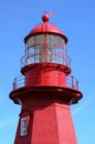 Quebec, the lighthouse of La Martre in Gaspesie Royalty Free Stock Photo