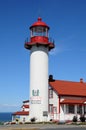 Quebec, the lighthouse of Matane in Gaspesie Royalty Free Stock Photo
