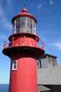 Quebec, the lighthouse of Pointe a la Renommee in Gaspesie Royalty Free Stock Photo