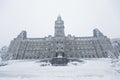 Quebec parliament HÃÂ´tel du Parlement in winter