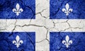 Quebec, province of Canada, flag Royalty Free Stock Photo