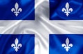 Quebec flag illustration Royalty Free Stock Photo