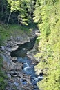 Quechee Gorge, Quechee Village, Town of Hartford, Windsor County, Vermont, United States Royalty Free Stock Photo