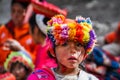 Quechua girl in a village in the Andes, Ollantaytambo, Peru