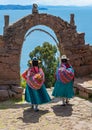 Quechua Indigenous Women, Titicaca Lake, Peru