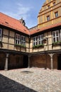 Quedlinburg, Saxony Anhalt, Germany. Burg courtyard