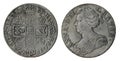 Queen Anna Silver Crown coin