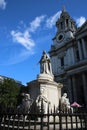 Queen Anne statue outside St Pauls Cathedral