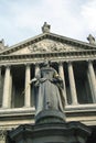 Queen Anne Statue, St Paul Cathedral, London, England, UK Royalty Free Stock Photo