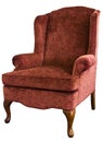 Queen Anne Wing Chair Royalty Free Stock Photo
