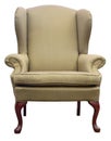 Queen Anne Wing Chair Royalty Free Stock Photo