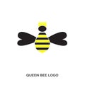 queen bee logo Royalty Free Stock Photo