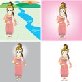 Queen Bhudda cartoon character