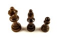 Queen, Bishop, Pawn Royalty Free Stock Photo