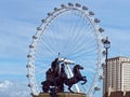 Queen Boudica and the London Eye Royalty Free Stock Photo