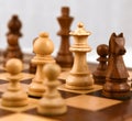 QUEEN ON THE CHESS BOARD Royalty Free Stock Photo