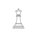 Queen of chess icon the toy success Royalty Free Stock Photo