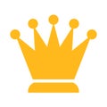 Queen crown icon, chess piece symbol Royalty Free Stock Photo