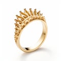 Queen Crown Ring In 18 Karat Gold - Conrad Shawcross Style