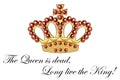 The Queen is dead. Long live the King Royalty Free Stock Photo