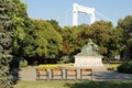 Statue of Queen Elisabeth Elisabeth of Bavaria, nicknamed `Sisi` near Elisabeth Bridge, Budapest, Hungary, Europe Royalty Free Stock Photo