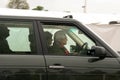 Queen Elizabeth driving car