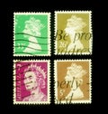 Queen Elizabeth of England collectors postage stamp Royalty Free Stock Photo