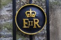 Queen Elizabeth II Symbol at the Tower of London Royalty Free Stock Photo