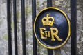 Queen Elizabeth II Symbol at the Tower of London Royalty Free Stock Photo