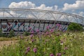 Queen Elizabeth Olympic Park with Aquatics Centre , London Royalty Free Stock Photo
