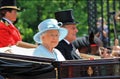 Prince Philip and Queen Elizabeth, London June 2017- Trooping the Colour parade Prince Philip and Queen for Queen Birthday Royalty Free Stock Photo