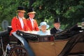 Prince Philip and Queen Elizabeth, London June 2017- Trooping the Colour parade Prince Philip and Queen for Queen Birthday Royalty Free Stock Photo