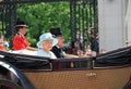 Queen Elizabeth & Royal Family, Buckingham Palace, London June 2017- Trooping the Colour Prince Phillip and Queen Elizabeth, June